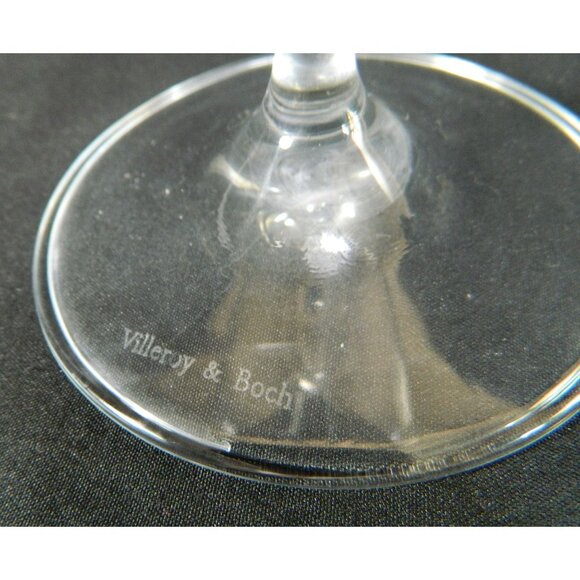 Villeroy & Boch Crystal Wine Glass Etched Signed Red Wine 8.5" - Picture 4 of 9